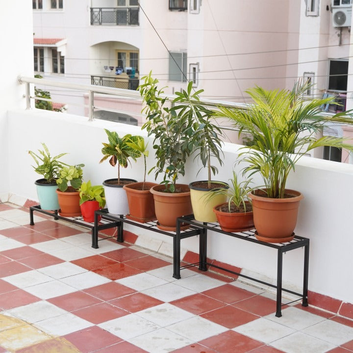 Metal stand for plants set of 3, Garden accessories